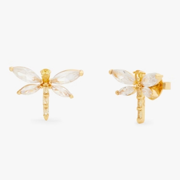 Kate Spade Greenhouse Dragonfly Studs NIB - Picture 1 of 5